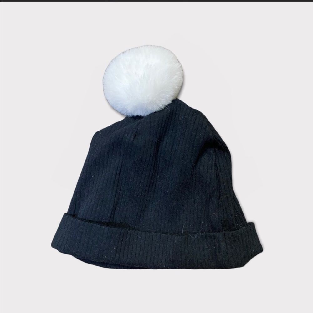 SANDY & SIMON | 3/$15 Baby Black Beanie With Pom Pom